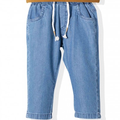 Bebetto marškinėlių ir plono džinso kelnių komplektas berniukui "Street animals"