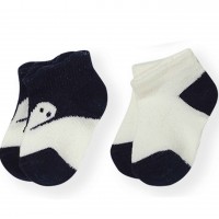 Kojinės kūdikiui (2 vnt.) (balta/mėlyna) "Lapė"