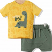 Bebetto marškinėlių ir šortukų komplektas berniukui "Dino"