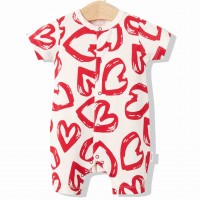 Bebetto romperiukas trumpomis rankovėmis "Cute Heart" 