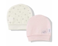 Bebetto 2 kepuryčių komplektas naujagimiui "My Happiness" 