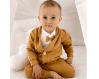 Švelnios medvilnės proginis komplektas berniukui