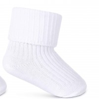 Kojinės kūdikiui baltos spalvos