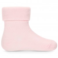 Organinės medvilnės kojinės kūdikiui rausvos spalvos