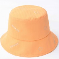 Vasarinė kepurė - panama Smiley (oranžinės spl.)