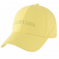 Vasarinė kepurė su snapeliu Barselona (geltona)