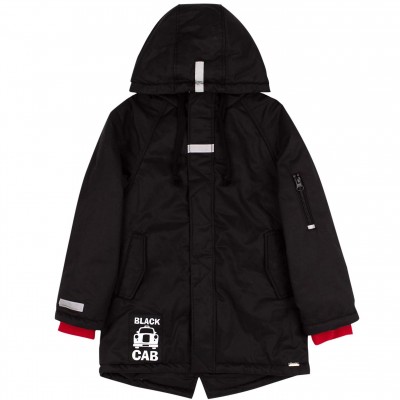 Šilta demisezoninė striukė berniukui Black car (juodos spalvos)