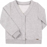 Užsegamas trikotažinis džemperis (pilkos spalvos)