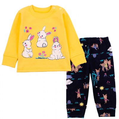 Vaikiška pižama "Cute Bunny" geltona